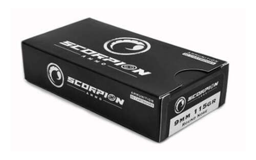 Ammunition STV Technology Scorpio 9mm SCORPIO AMMO 9MM 115GR FMJ 50/1000